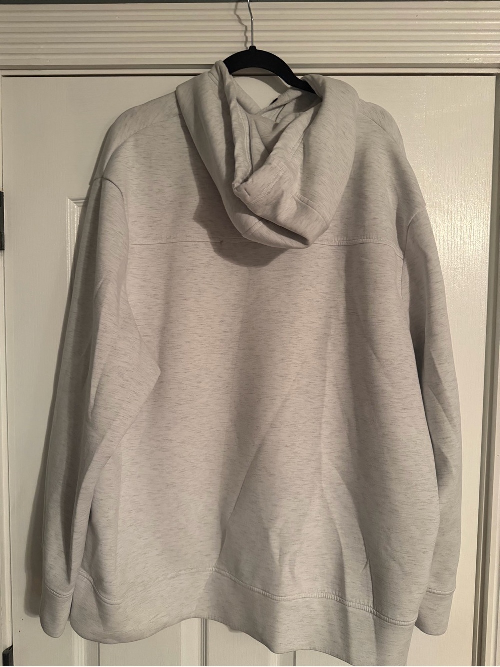 American Eagle Outfitters Heather Light Gray Hooded Pullover - Men - Picture 2 of 3